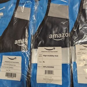 Three XL Amazon NEW (3 in all) Flex Vests Extra Large Delivery Driver Vest New